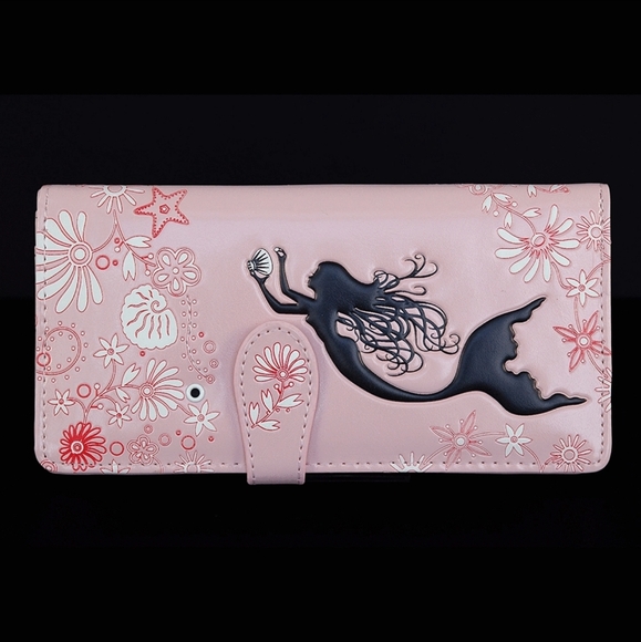 Pink Mermaid Wallet NWT - Vegan Leather - Womens Ladies Girlfriend Gift Ideas - Picture 4 of 7